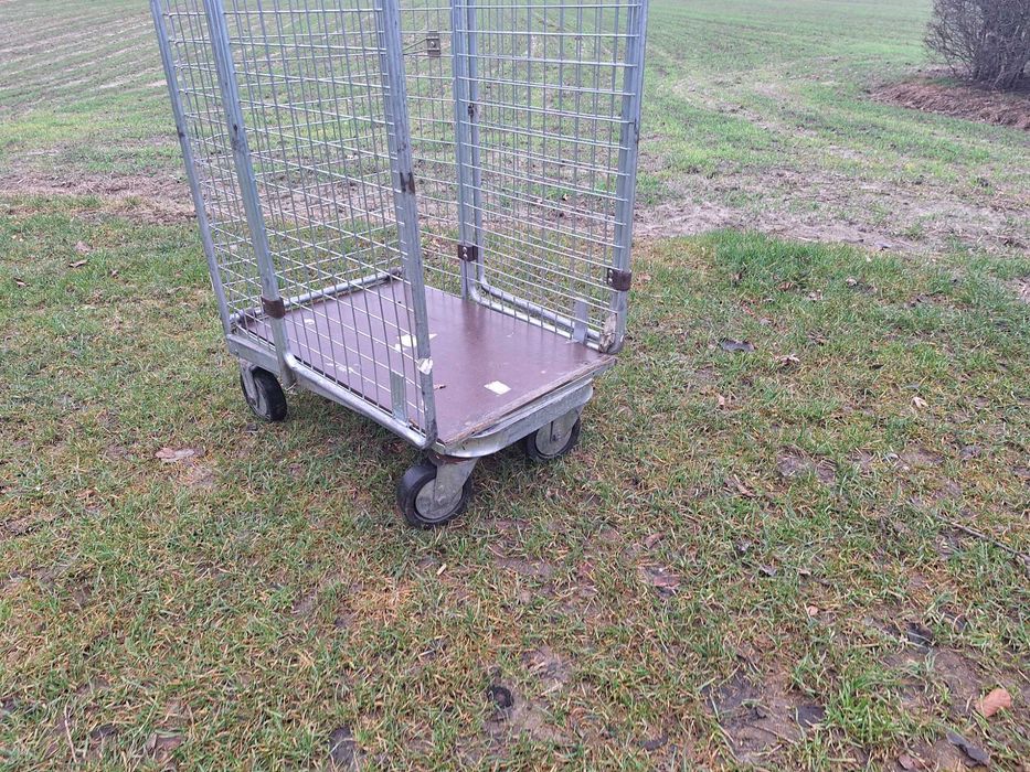 Mobilny Rollkontener, platformowy wózek/siatkowy kontener transportowy