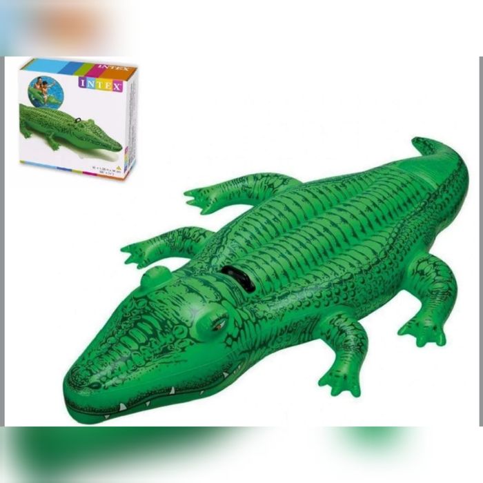 Дитячий надувний плот плотик крокодил скат матрас м'яч детский Intex
