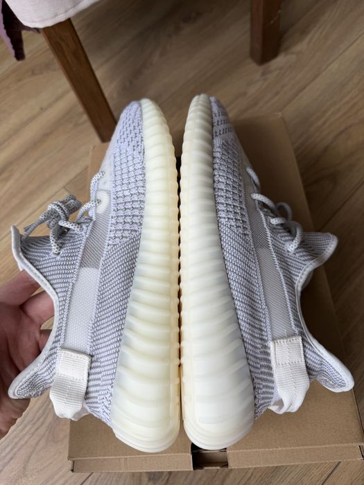 Adidas Yeezy Boost 350 V2 Static non Reflective buty sneakersy szare niskie 46 2/3