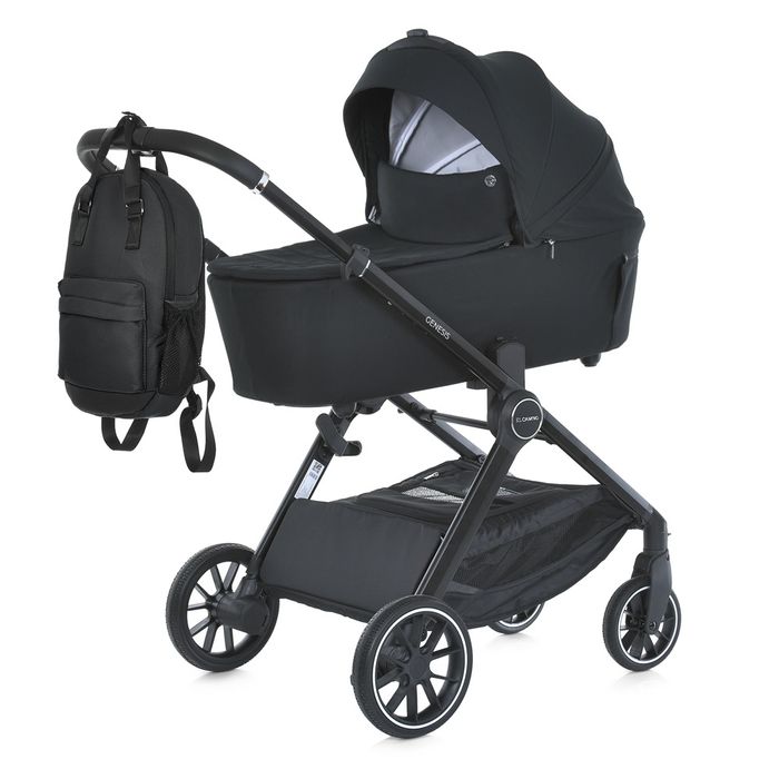 Акция!Коляска дитяча 2в1 ME 1126 GENESIS Jet Black