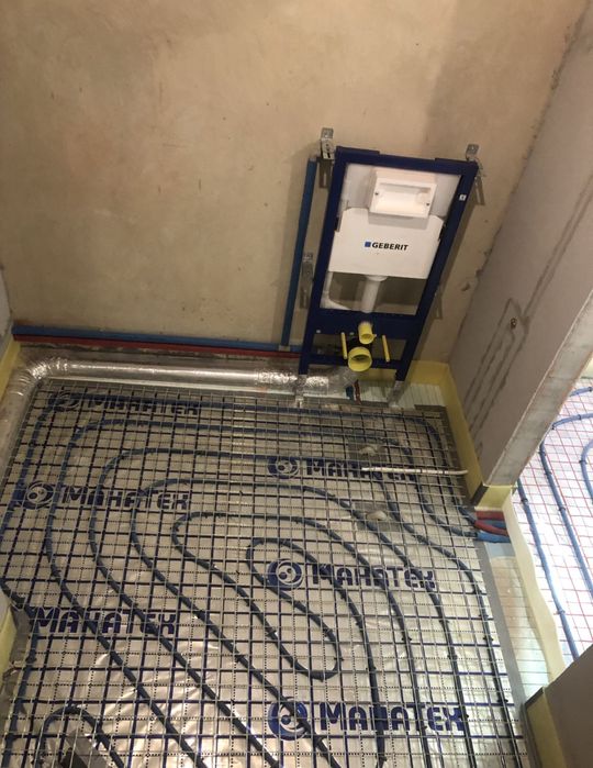 Тепла підлога. Монтаж Опалення. Встановлення Сантехніки. Каналізація