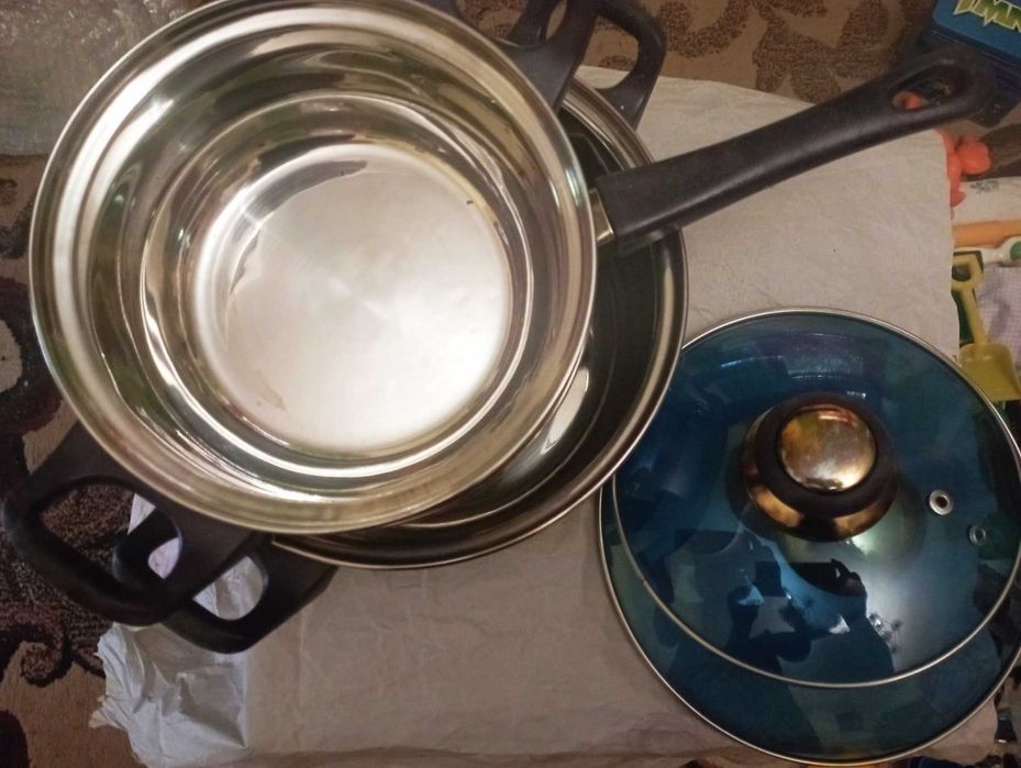 набір нових каструль вічний бренд BHL АВСТРІЯ, 5 предметів