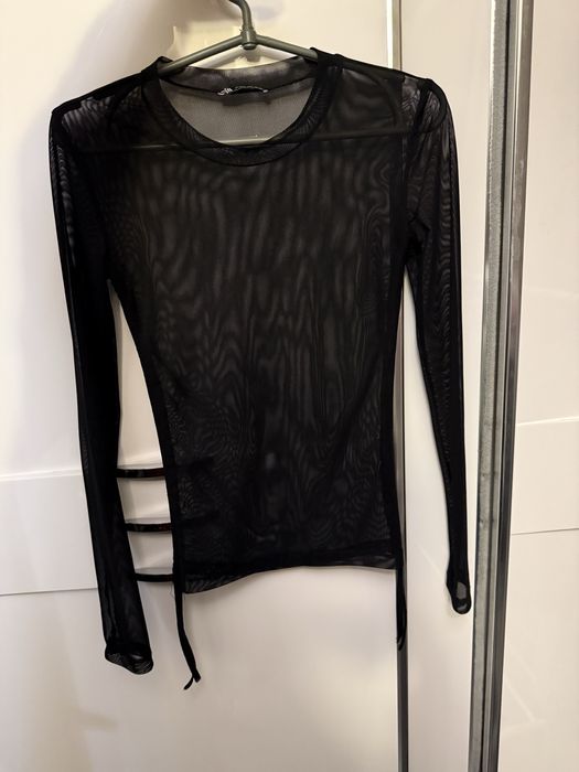 Прозора кофта лонг сітка zara