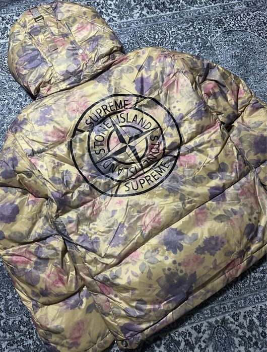 Пуховик Stone Island x Supreme S