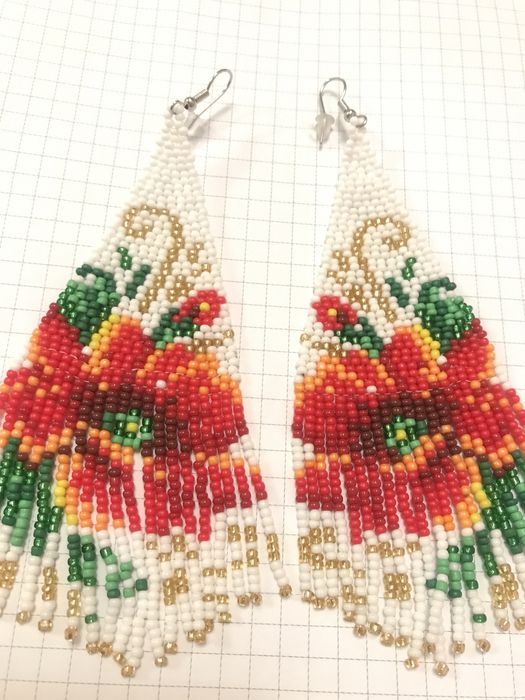 Серги з бісеру