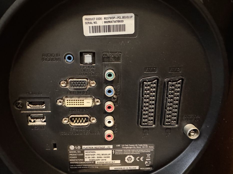 Монітор LG Flatron m237wdp pc