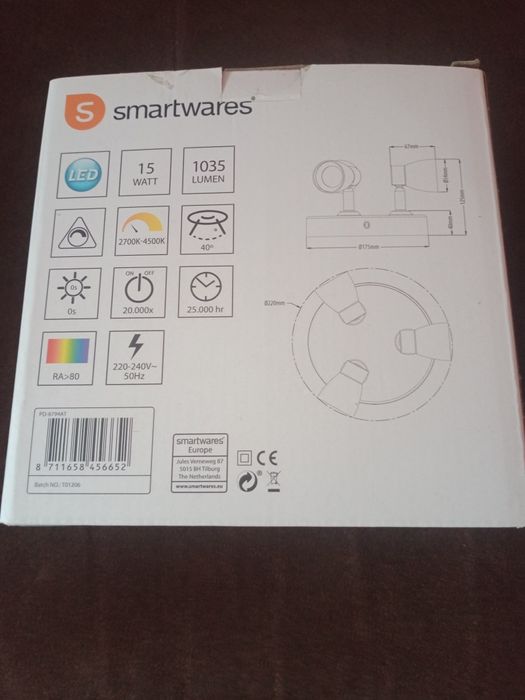 Lampa LED sufitowa , kinkiet, regulacja .