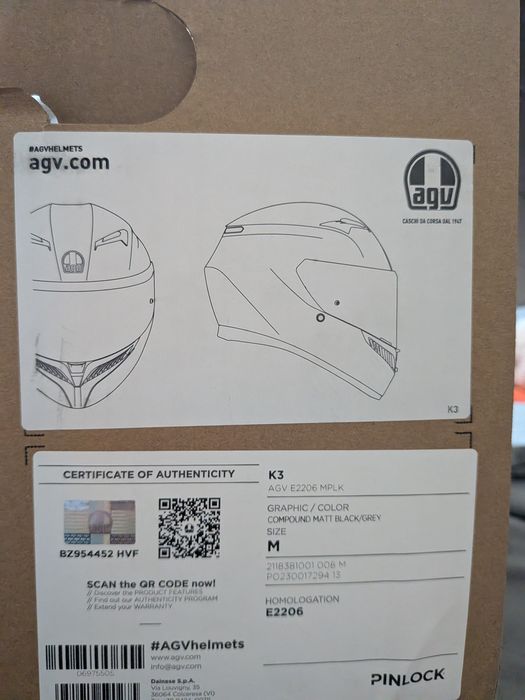 Capacete AGV K3 MPLK E22.06