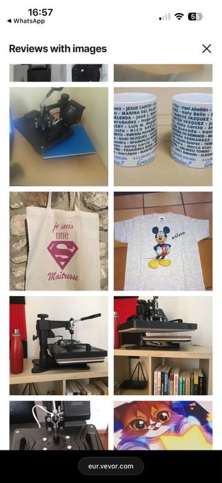 Máquina prensa termica nova