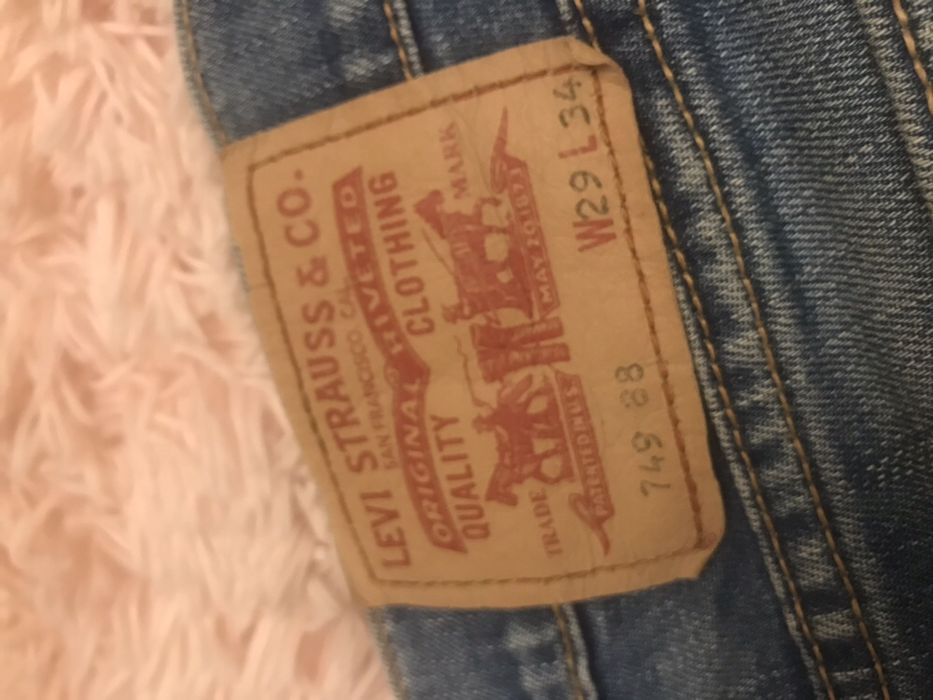 Spodnie Levis jeansy dżinsy proste nogawki