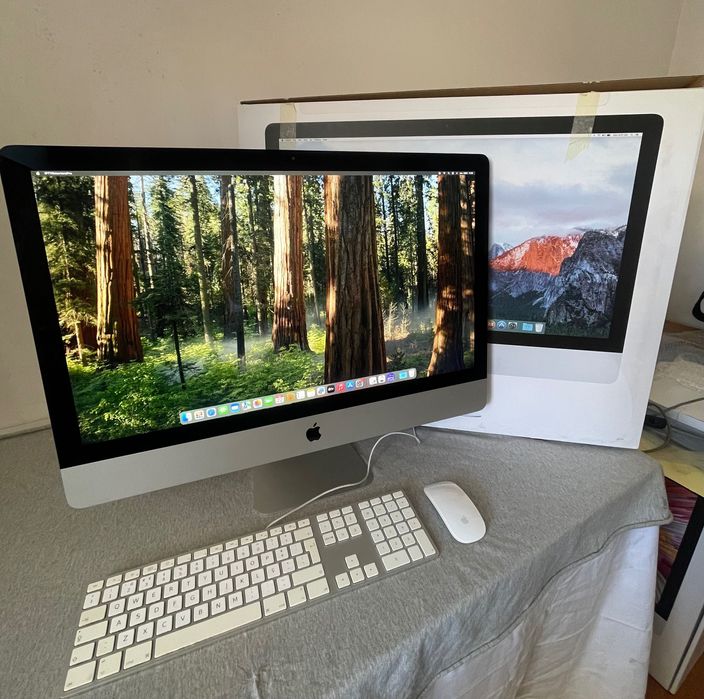 iMac 27" 5K 2015 Magic keyboard Magic mouse Caixa