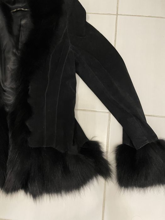 Płaszczyk skórzany z lisem, AGGI