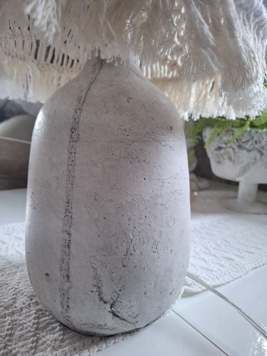 Lampa stołowa boho makrama
