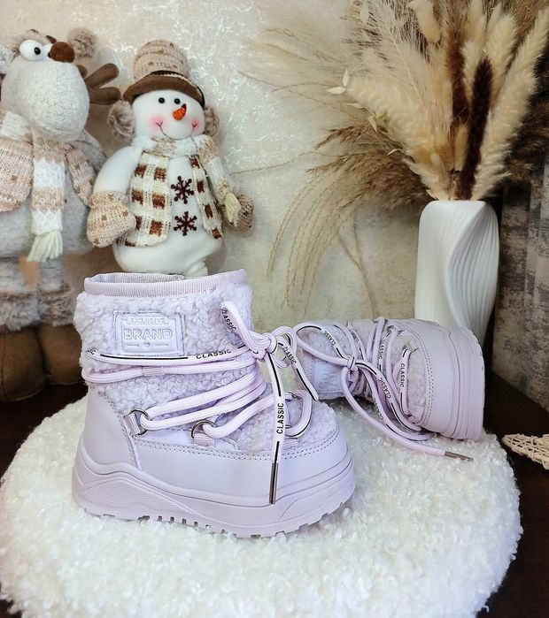 Дитячі зимові луноходи уггі чоботи для дівчинки 22 23 24 25 26 27