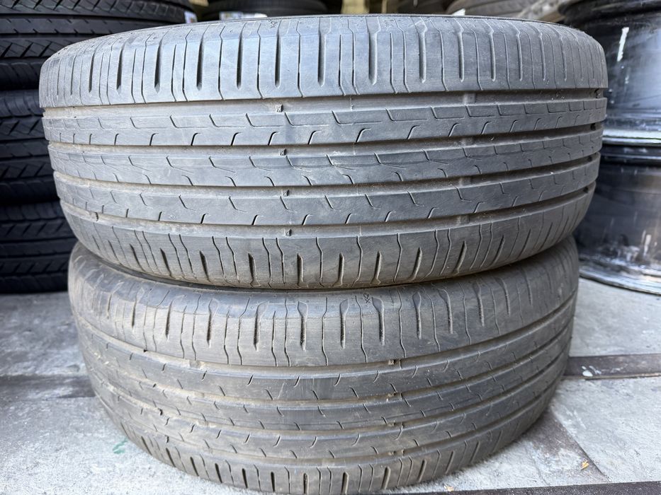 Шины 205/55 R17 Continental EcoContact 6 б/у лето пара 5,5мм ар. 201647 U8