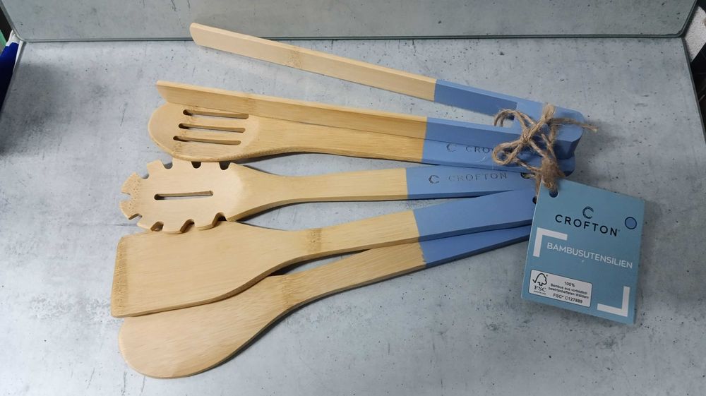 набір лопаток кухонних бамбукових