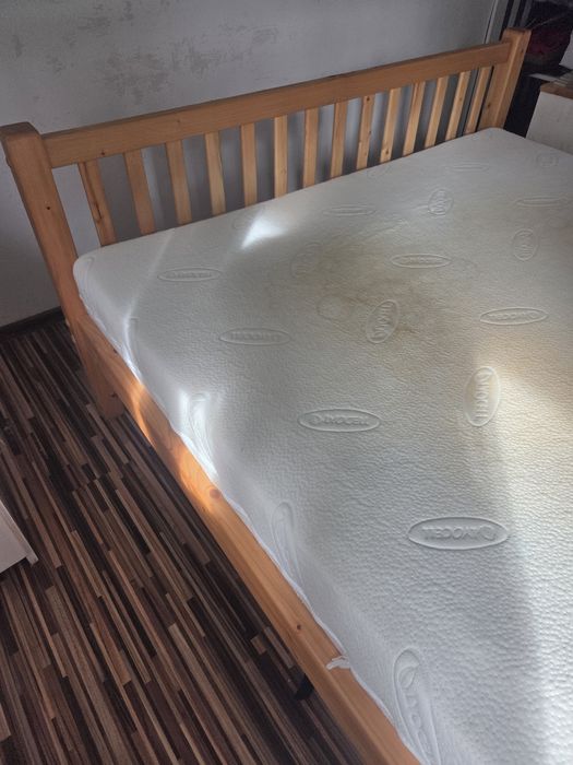 Łóżko sosnowe komplet