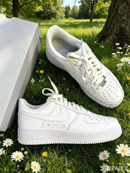 Nike Air Force 1 unisex białe trampki, rozmiar 40