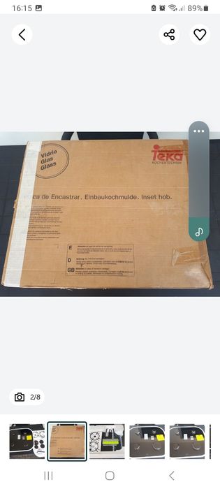 Placa encastra Teka a Gás