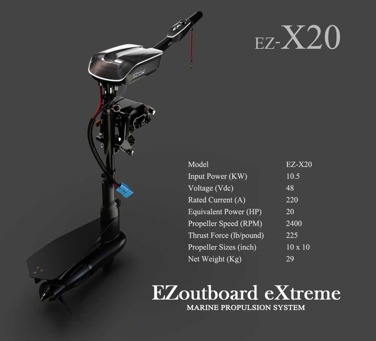 Silnik elektryczny 20HP  EZOUTBOARD X20 - S/L  - od boatcenter.pl