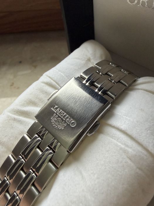 Zegarek Orient World Map Revival RA-AA0E03L19B  niebieski