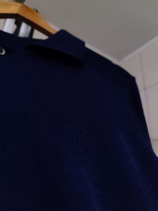 Sweter klasyczny M kardigan męski granatowy ciemny niebieski  wełniany
