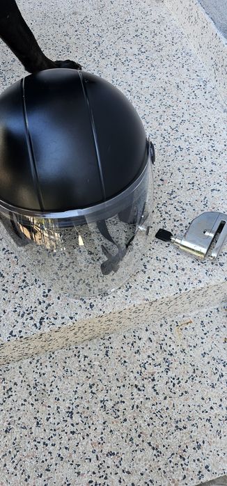 Capacete mota aberto