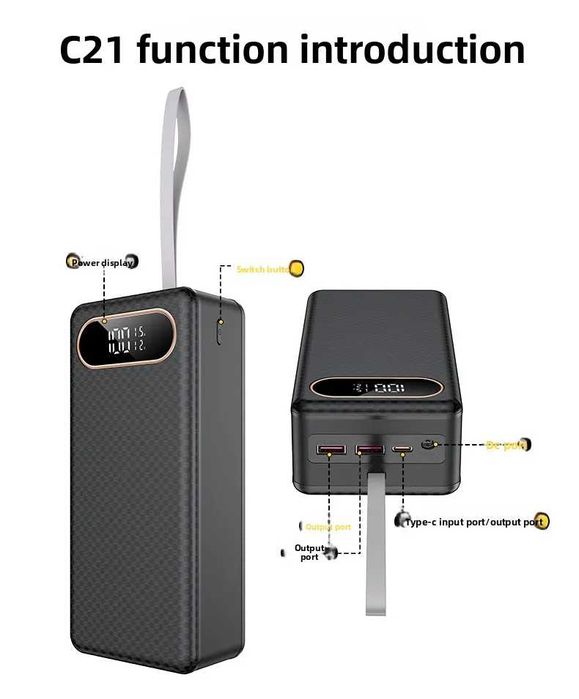 Корпус повербанка PowerBank для батарей 18650 с быстрой зарядкой