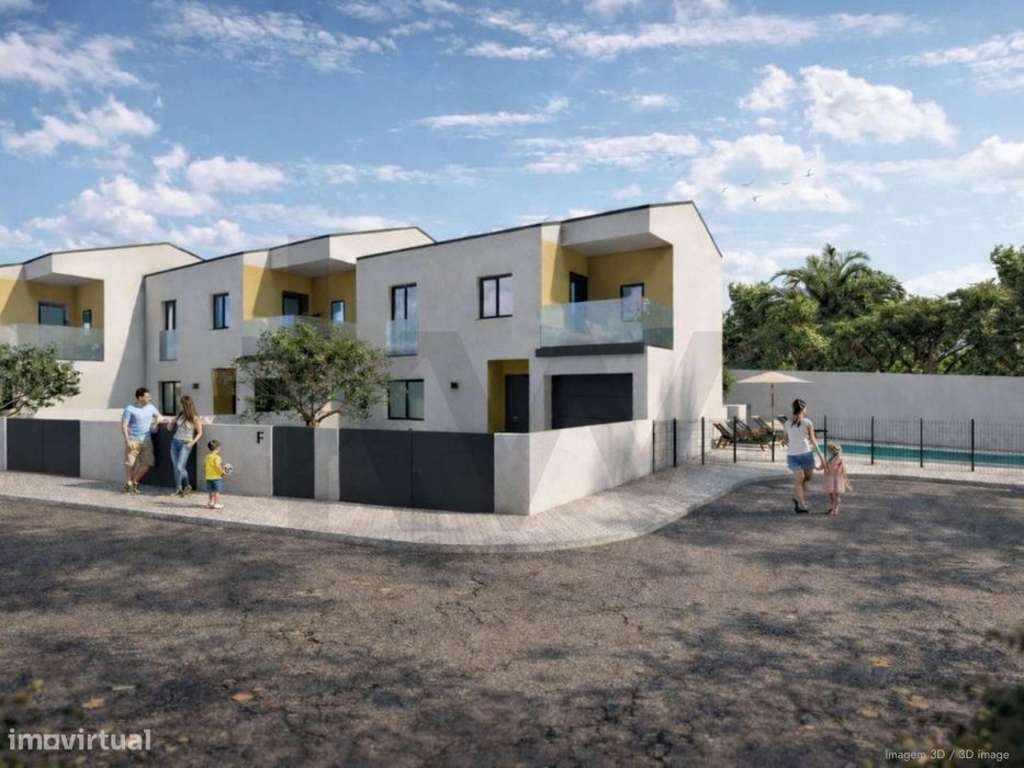 NOVA moradia T4, em condomínio, com logradouros privativos e piscina c