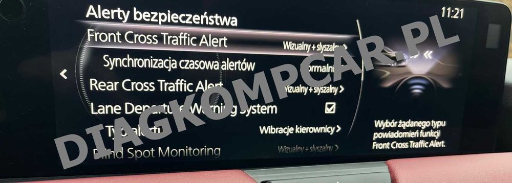 Mazda cx50 cx70 cx90 menu polskie