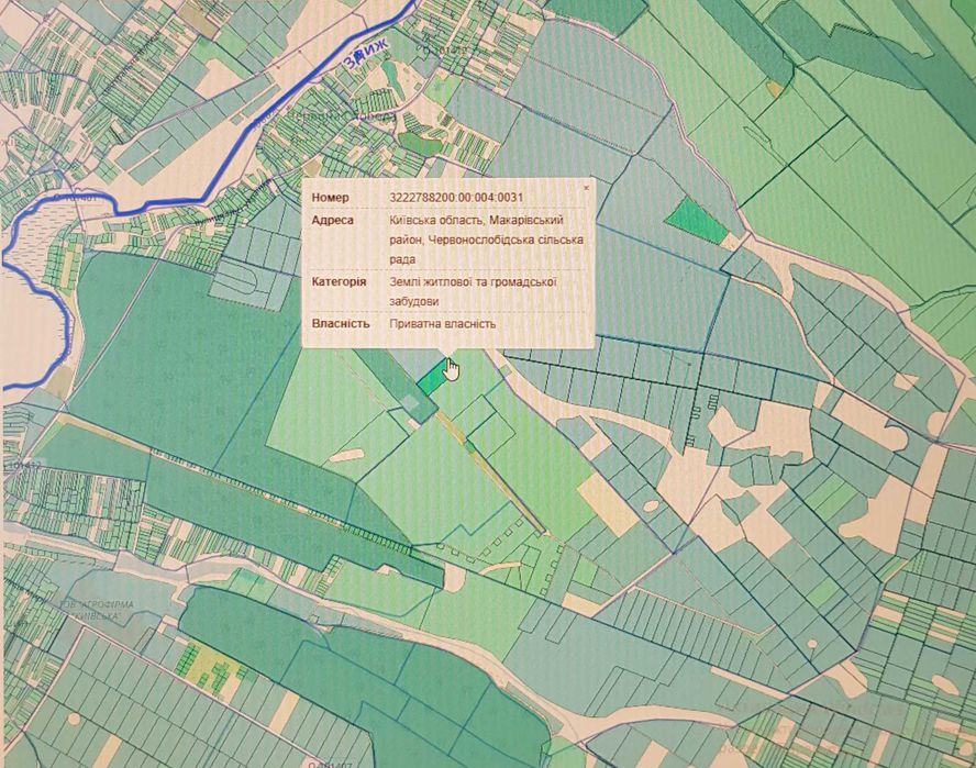 Продаж землі 78,41 Га під забудову/ОСГ Макарівський р-н 65км до Києва.
