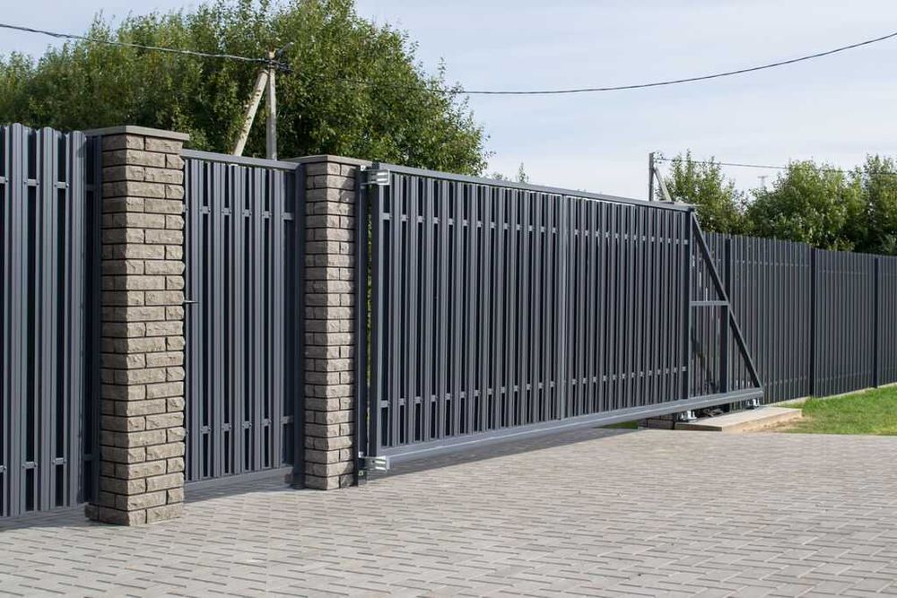 Відкатні ворота під ключ, Каркас відкатних воріт, Ворота Жалюзі