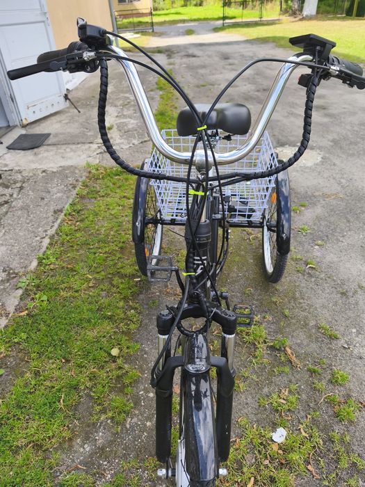 Rower Trójkołowiec Elektryczny 24*1.95'' GOGOBEST GF100 500W