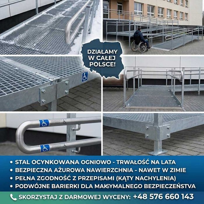 Podjazdy dla niepełnosprawnych