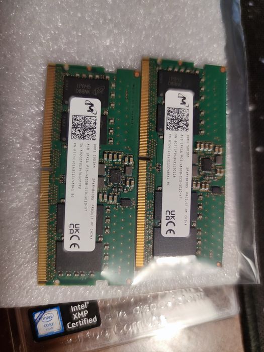 Память 2 по 8gb ddr5 4800