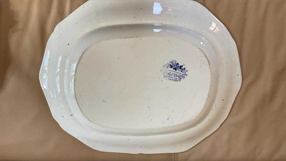 Grande travessa Davenport sec.XIX com 48 x 38 cm