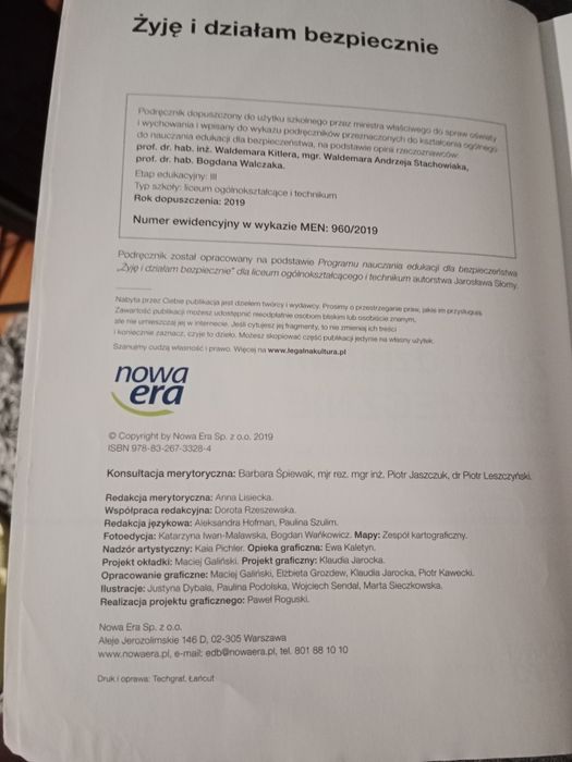 Żyję i działam bezpiecznie nowa era