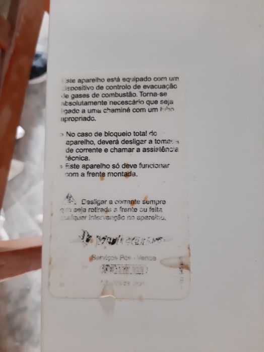 Esquentador a gás Vulcano ventilado