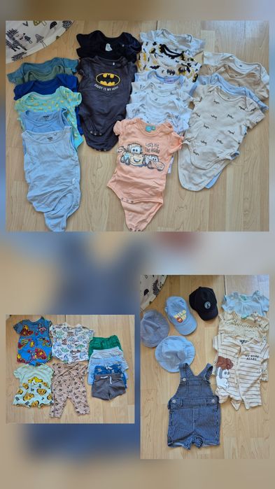 Ubranka letnie dla chłopca rozmiar 74