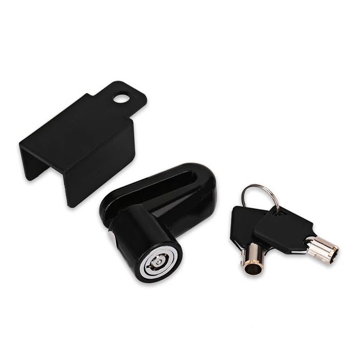 Cadeado antifurto disco moto com cabo de aço - 3 cores
