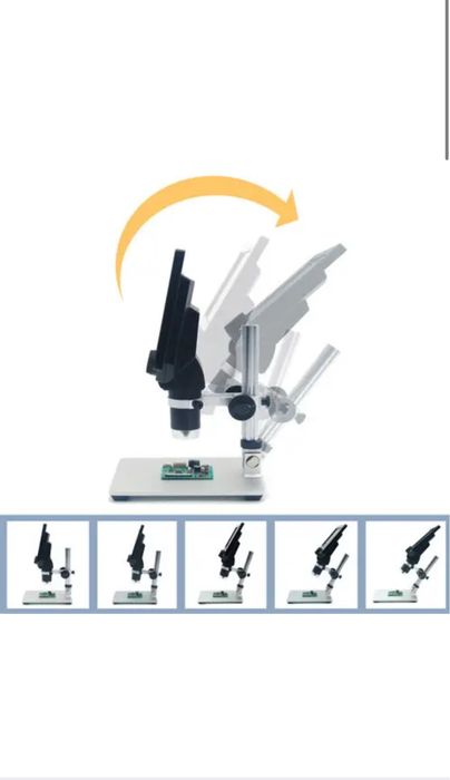 Мікроскоп цифровий з 7 РК на штативі 3000 мАг  12 МП 1-1200Х G1200