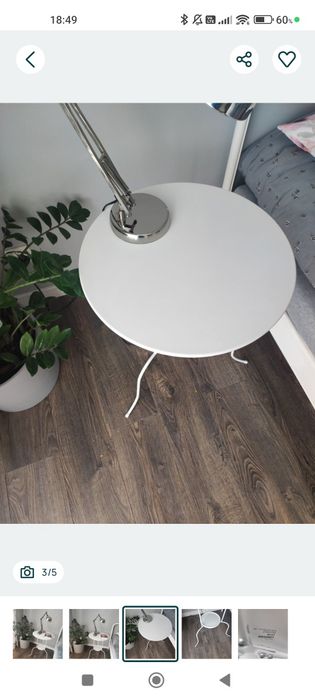 IKEA stolik metalowy lindved