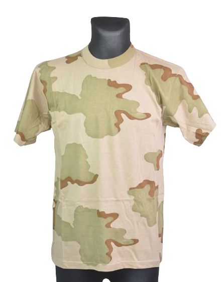 koszulka t-shirt krótki rękaw kamuflaż 3-color desert xl