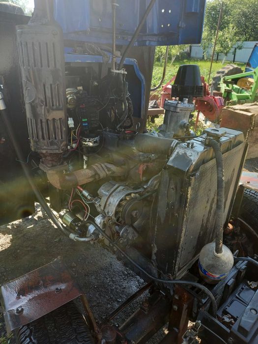 Міні трактор зубр 244+фреза+плуг