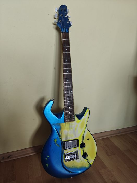Gitara elektryczna custom / unikat – sprawna, po naprawie