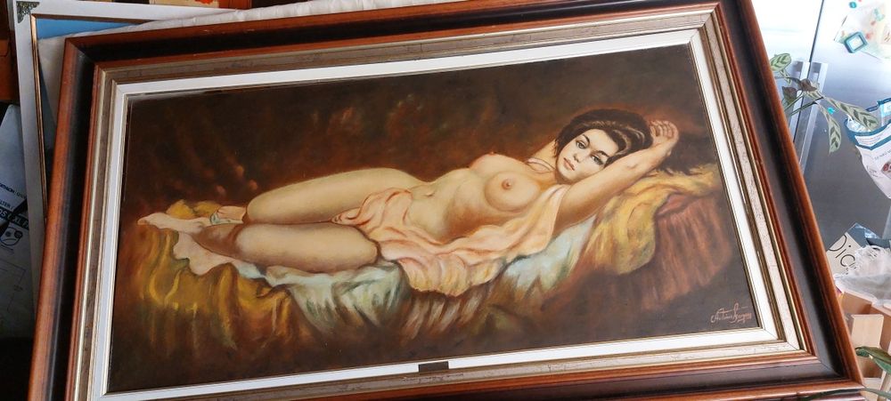 Pintura a óleo em tela