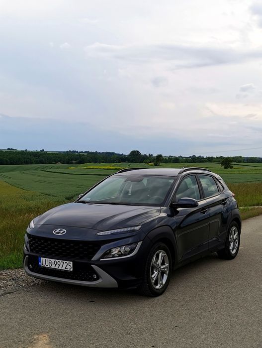 Hyundai Kona 2021r 60tys przebieg salon Polska, komplet zimówek