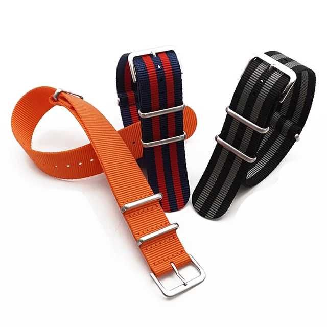 Pasek NATO do zegarka 18mm 20mm 22mm nylonowy różne kolory