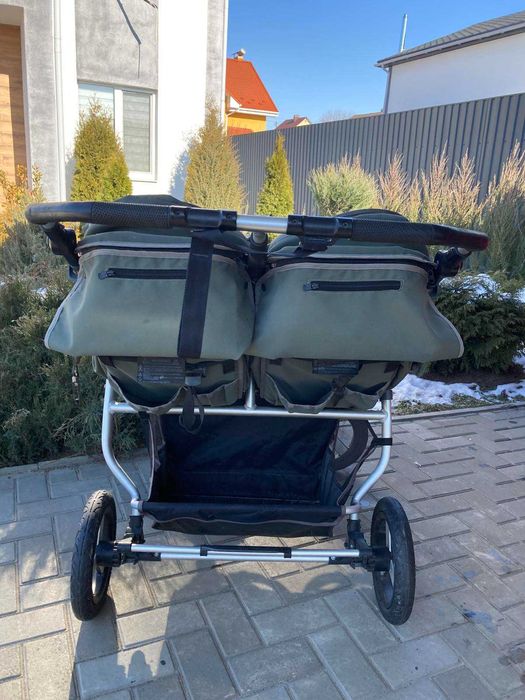 Коляска для двійні Bumbleride Indie Twin/Dawn Grey