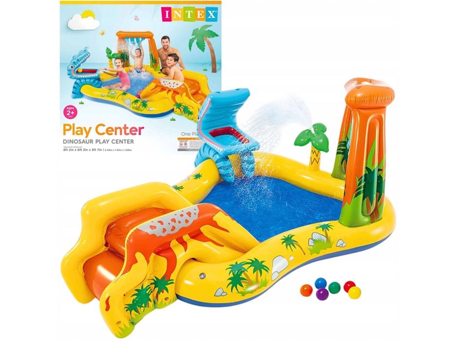 Wodny Plac Zabaw NOWY Basen Dmuchany dla Dzieci Ogrodowy Fontanna Intex 57444